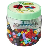 Hama Bügelperlen Maxi 400 Stück Stiftplatte Quadrat Herz