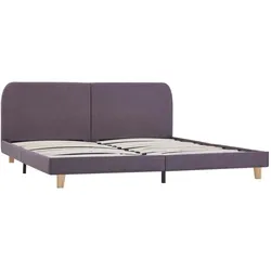 vidaXL Bettgestell Taupe Stoff 180x200 cm