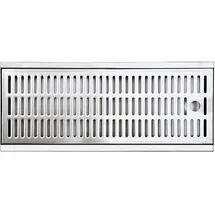 BieTal Tropfblech 70 x 30 x 2,7 cm Silberfarben