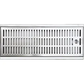 BieTal Tropfblech 70 x 30 x 2,7 cm Silberfarben