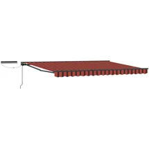 vidaXL Markise 350 cm orange/schwarz