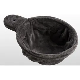 Happy Pet HAPPYPET Universal XL Liegemulde für Kratzbaum Ø 40cm, Große Schlafmulde, Stabiler Metallrahmen, 440g Plüsch, Ersatz-Liegemulde belastbar bis 15kg, Anthrazit