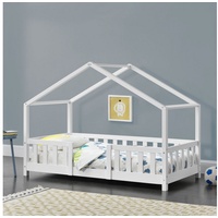 [en.casa]® [en.casa] Kinderbett Treviolo 80x160 cm Weiß