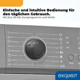 Exquisit WA56110-021A Waschmaschine (6 kg, 1000 U/min)