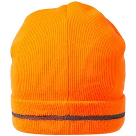 Nitras Strickmütze neonorange
