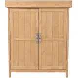 Outsunny Geräteschrank 0,74 x 0,43 x 0,88 m natur