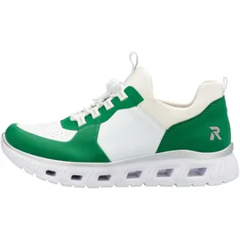 Rieker Slip-On Sneaker Damen Grün/Weiß 37