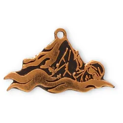 Motivmedaille Schwimmen goldfarben