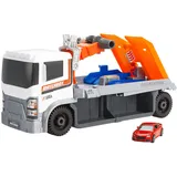 Hot Wheels Matchbox-Spielzeugauto und Spielset, Action Drivers Abschlepp- und Reparaturfahrzeug mit Spielzeugauto im Maßstab 1:64, Audi TT RS Coupé, funktionierender Kran und Diagnosegerät, HRY43