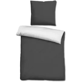 cloudcomfort Wendebettwäsche Schwarz/Weiß 135 x 200 cm + 80 x 80 cm