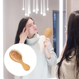 luxuskollektion 2er Set Bambus Kopfhaut Massagebürste Scalp Massager Haarbürste