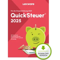 Lexware QuickSteuer 2025 Download, Steuererklärung, 1 Lizenz(en), Elektronischer