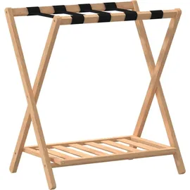 vidaXL Gepäckablage 68x38x58 cm Bambus