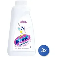 3x Vanish Fleckentferner Stoffe Gel 500 Ml. Weiß Oxy Made IN Italy