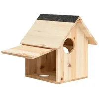 vidaXL Eichhörnchenhaus Tanne Massivholz 26x25x29 cm