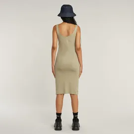 G-Star Asymmetric Zip Kleid Beige M