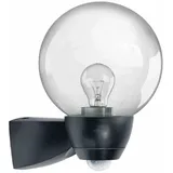 ESYLUX Sensorleuchte Glas, Kunststoff 27,5 cm inkl. Bewegungsmelder schwarz