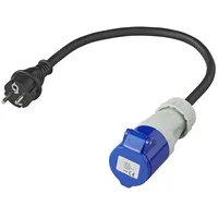 PRO PLUS ProPlus Adapterkabel 40cm 3x2,5mm2 von Schuko Stecker