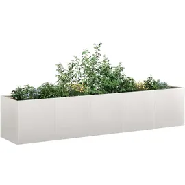 vidaXL Pflanzkübel 200 x 80 x 40 cm Weiß