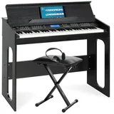 FunKey DP-61 III Keyboard mit 61 Tasten im Digitalpiano-Design Set inkl. Bank + Kopfhörer