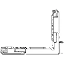 Maco Falzecklagerband POWER Versatz 13 mm 150 kg silber rechts (215804)