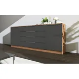 borchardt Möbel Kommode »Oliva«, Breite 200 cm, mit 4 Schubkästen grau