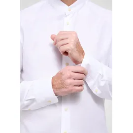 Eterna SLIM FIT Linen Shirt in weiß unifarben, weiß, 41