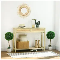 Homcom Künstliche Pflanzen 2er-Set mit Blumentopf