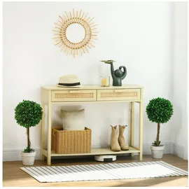 Homcom Künstliche Pflanzen 2er-Set mit Blumentopf