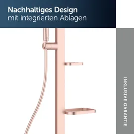 Ideal Standard Duschsystem Aufputzmontage Roségold BD584RO