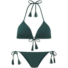 ELBSAND Triangel-Bikini Damen Grün 42 Cup A/B