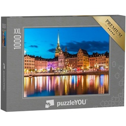 puzzleYOU Puzzle Puzzle 1000 Teile XXL „Altstadt von Stockholm, Schweden“, 1000 Puzzleteile, puzzleYOU-Kollektionen Stockholm