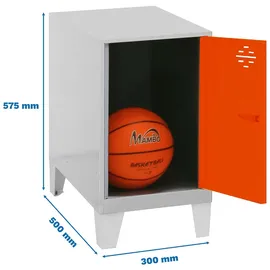 simonlocker montadas SimonRack Spind 575 x 300 x 500 cm Grau/Orange