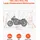 Vevor Motorrad Zeltgarage 3460x1375x1900 mm