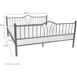 moebel-direkt-online möbel direkt online Metallbett 180x200 cm Santi