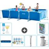Rechteckiger Frame Pool - 450x220x84 Cm - 7-teilig  S52