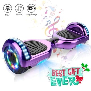 Mega Motion Hoverboard Elektro Scooter E1-6,5" Segway - Bluetooth - EU Sicherheitstandard - Violett