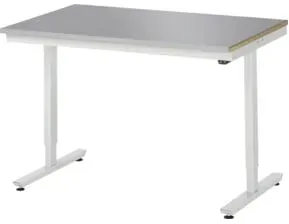 Rau Arbeitstisch elektrisch höhenverstellbar, B1250xT800xH720-1120mm, ES-Platte-28 mm