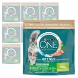 Purina One Bifensis Indoor Formula Trockenfutter Wohnungskatzen Truthahn 8x1,5kg