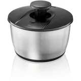 GEFU Salatschleuder PUSH IT 25 cm 5 Liter mit Edelstahl-Schüssel