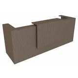Quadrifoglio Empfangstheke gerade, eukalyptus 285,0 x 88,0 x 113,0 cm