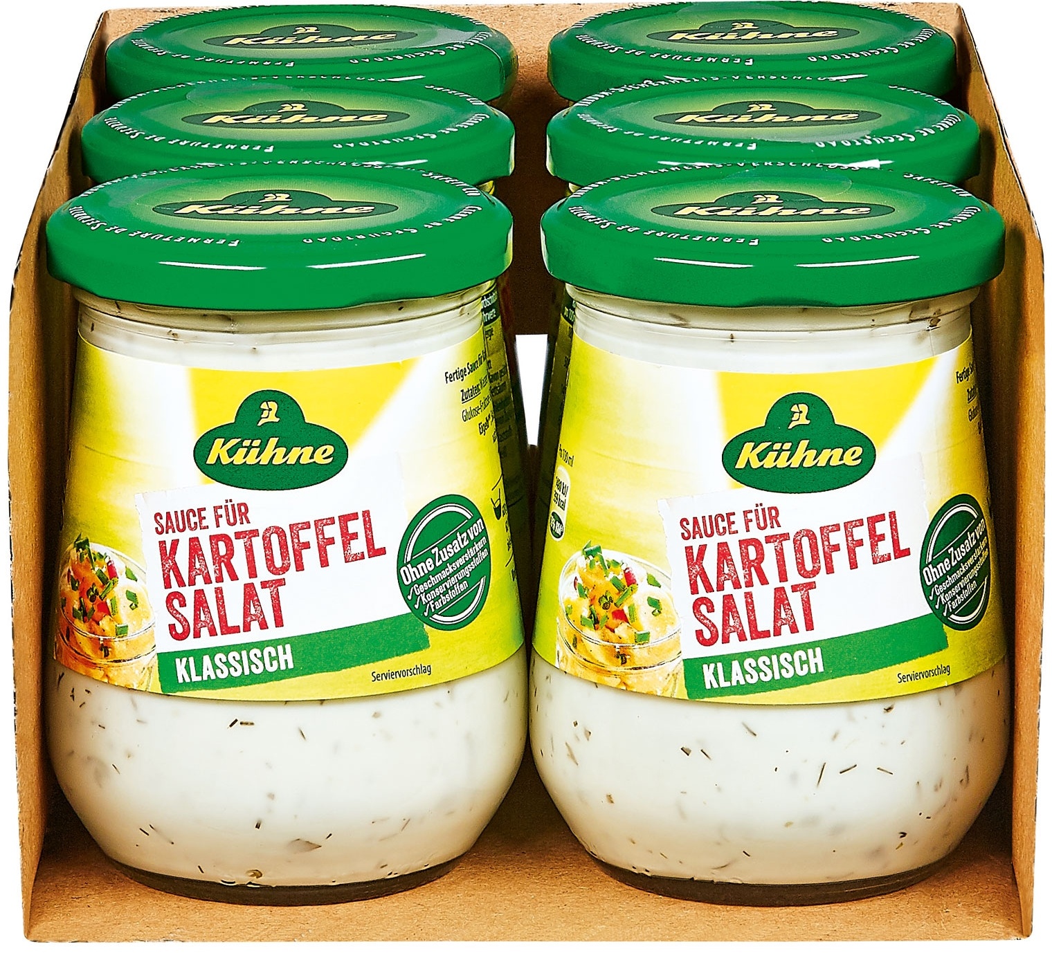 Kühne Sauce für Kartoffelsalat 250 ml, 6er Pack
