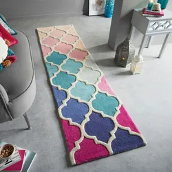 Kadima Design Moderner Luxus-Teppich `Derwent Josie` mit geometrischem Muster. 60x230 cm