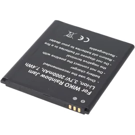 AccuCell Akku passend für Wiko Rainbow Jam, Wiko Rainbow Jam 4G, Akku 5222, 60,2 x 70,0 x 4,7mm