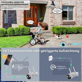 LuVision Überwachungskamera 4MP Weiß