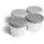 Springlane Eisbehälter rund grau 0,4 l 4-teiliges Set