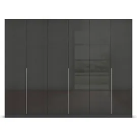 Rauch »Kleiderschrank Schrank Garderobe AGORDO TOPSELLER Schlafzimmer«, (in zwei Griff-Farben mit Dekor- oder Hochglanzfront), durchdachte Innenausstattung, in 6 Breiten und 2 Höhen MADE IN GERMANY, grau