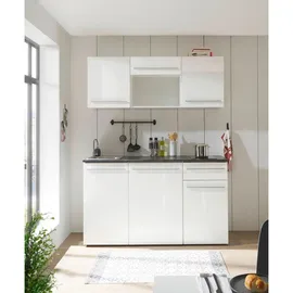 BASIC by Balculina Küchenzeile Jazz 160 cm weiß