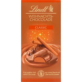 weihnachten-schokolade Weihnachtschokolade Classic mit Zimt und Koriander 4er Pack 100 g