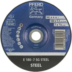 PFERD Schruppscheiben E 180-7 SG STEEL